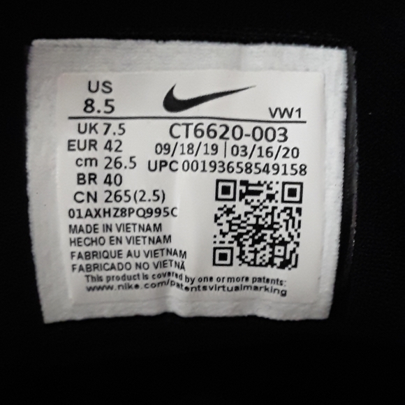 Nike React Infinity Pro Spikeless Golf Sneaker CT6620-300 Mens Size 8.5 US - Picture 11 of 11